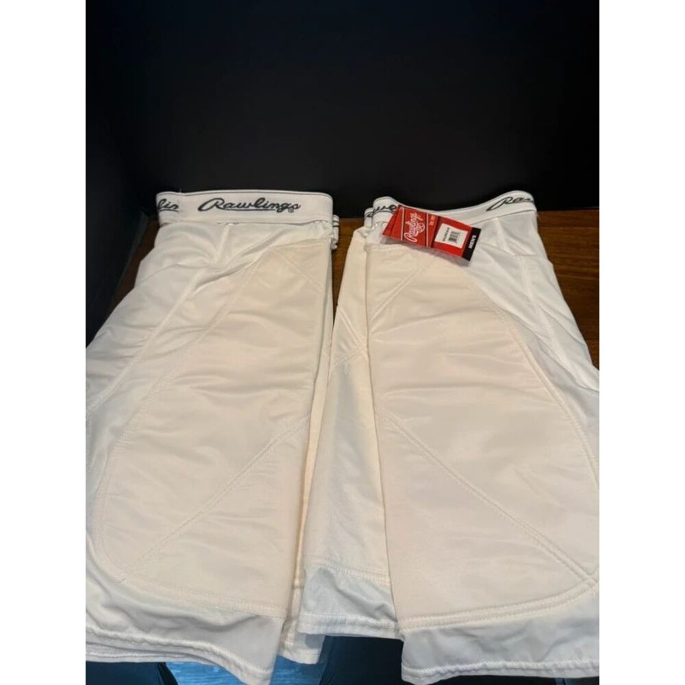 2 pairs Rawlings Men's Sliding Shorts Padded Baseball Softball Compression Adult
